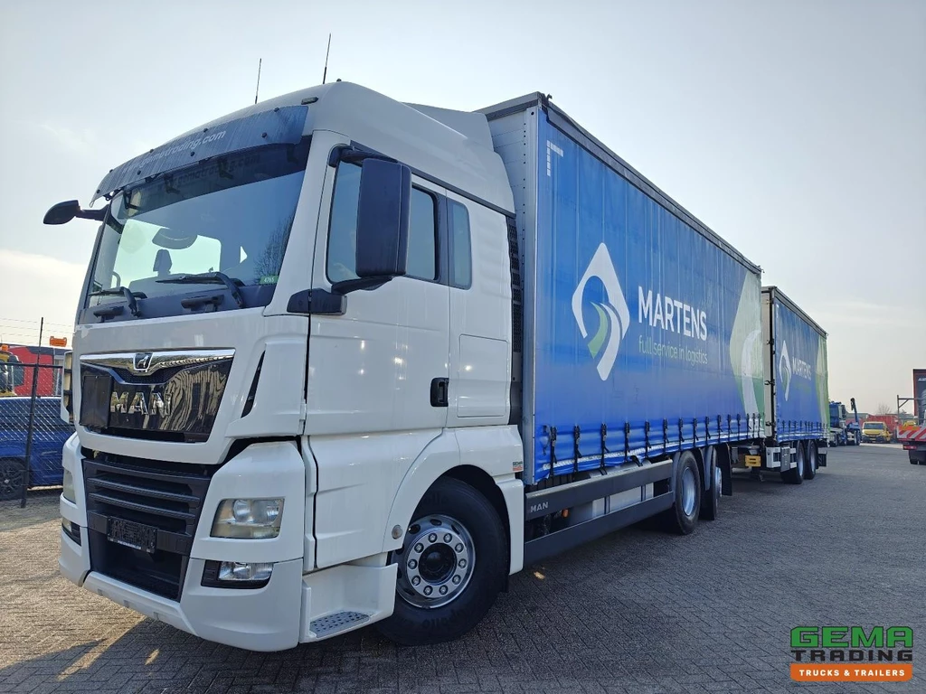 MAN TGX 26.460 6x2/4 XLX Euro6 - SchuifzeilenCombi + Renders 2-Assige Aanhangwagen - Vollucht - Dubbele Tanks leasen