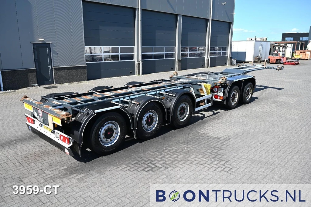 D-Tec COMBITRAILER S-LINE CT-521-S | 2x20-40ft HC * 3x STUURAS * 4x LIFTAS * NL TRAILER * APK 05-2026 leasen