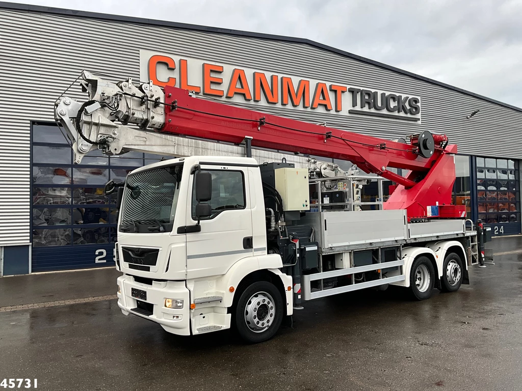 MAN TGM 26.320 Euro 6 Bocker hoogwerker met Jib 46 meter Just 33.833 km! leasen