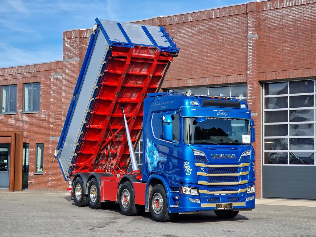 Scania R R580 V8 NGS Highline 8x4*4 - 3 way Tipper - Retarder - Special paint - Full air - leasen