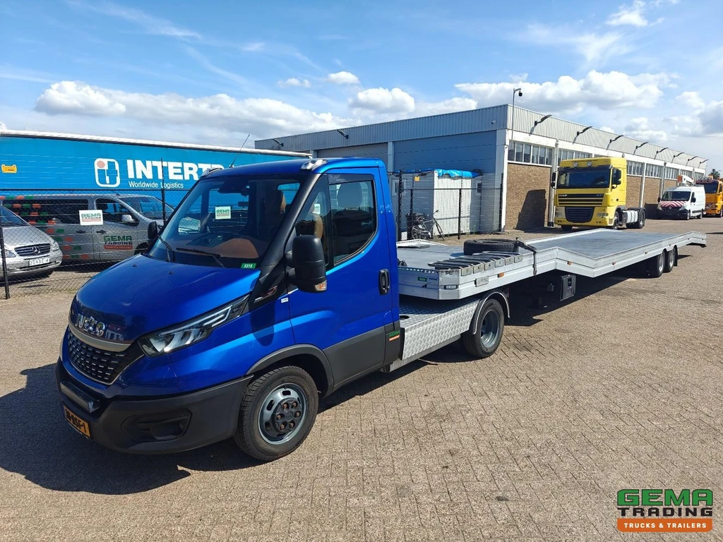 Iveco 40C21 4x2 Hi Matic 3zits Euro6D + VeldHuizen 10T 13,60 M - Rampen Luchtbediend - 3600 KG Lier Afstandbediening - TOP! leasen