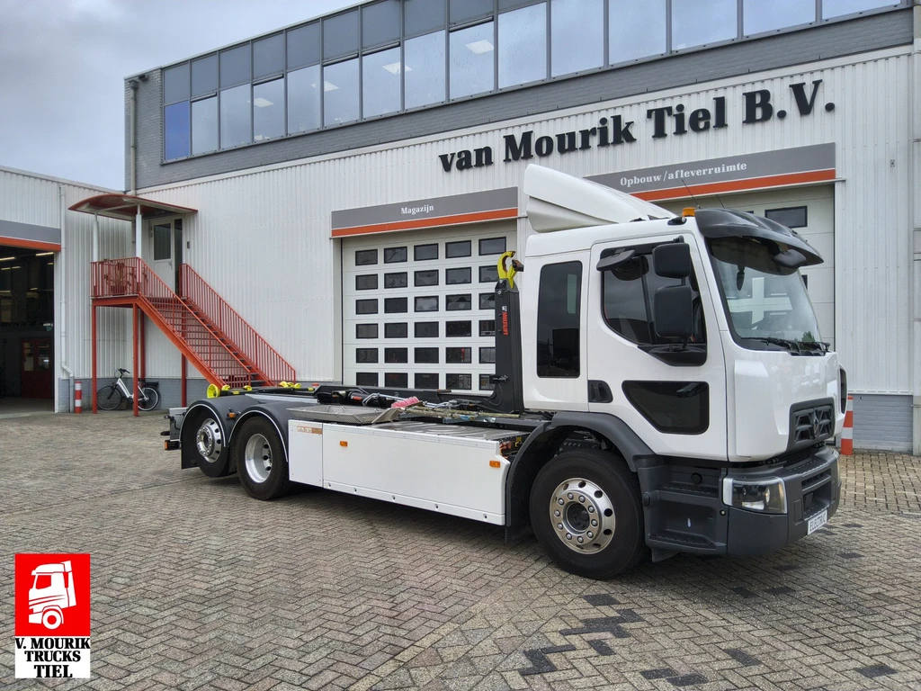 Renault D E-TECH P6X2 - HIAB HAAKARM 18 TON - HEFBARE GESTUURDE ACHTERAS leasen