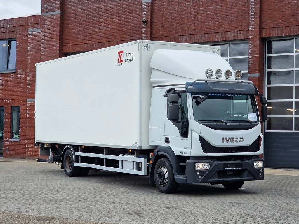 Iveco Eurocargo 160.280 4x2 - Box with sidedoors - Loadlift - Full air - Euro 6 - Automatic leasen