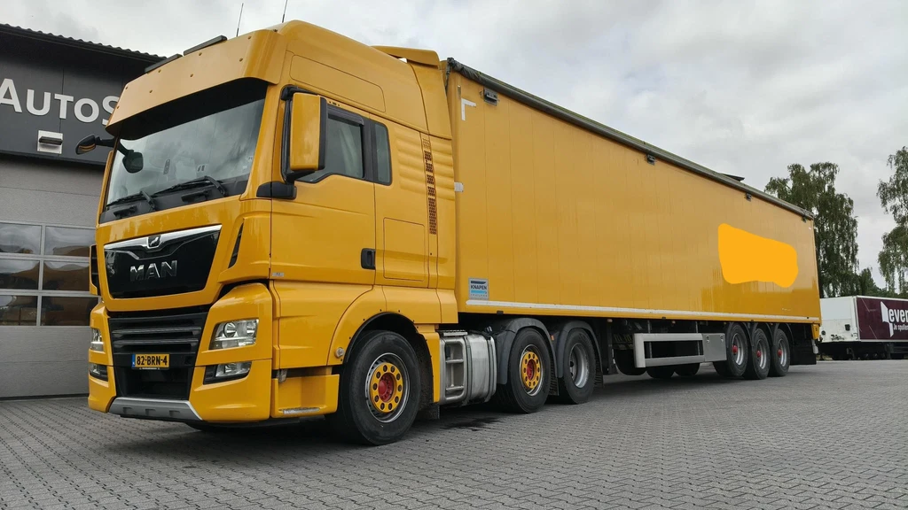 MAN TGX 510PK - WALKING FLOOR COMBI - 6X2 - KNAPEN 90M3 leasen