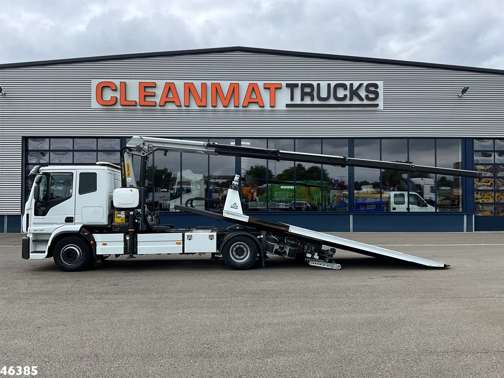 Iveco Eurocargo ML160E32 Euro 6 Falkom Abschlepp + Palfinger 19 Tonmeter laadkraan leasen