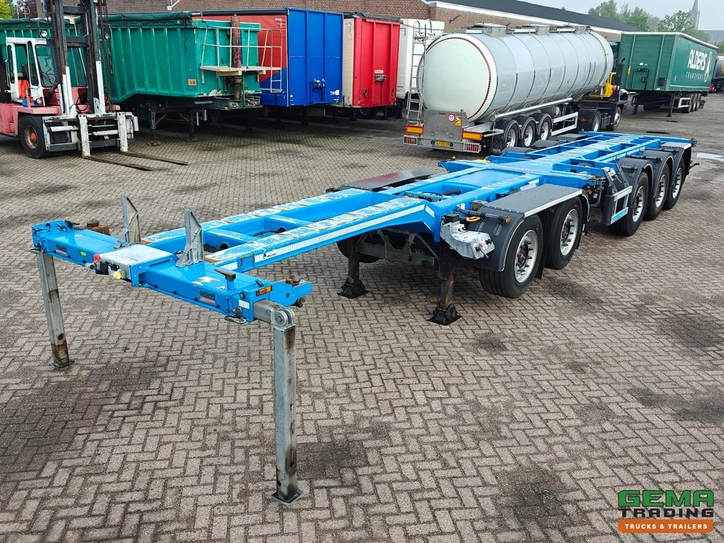 D-Tec COMBITRAILER S-LINE CT-521-S S-Line CT-F + S-Line CT-R - SAF Assen Schijf - 3x StuurAssen - 3x LiftAssen - Belgische Registratie - BREAKER leasen