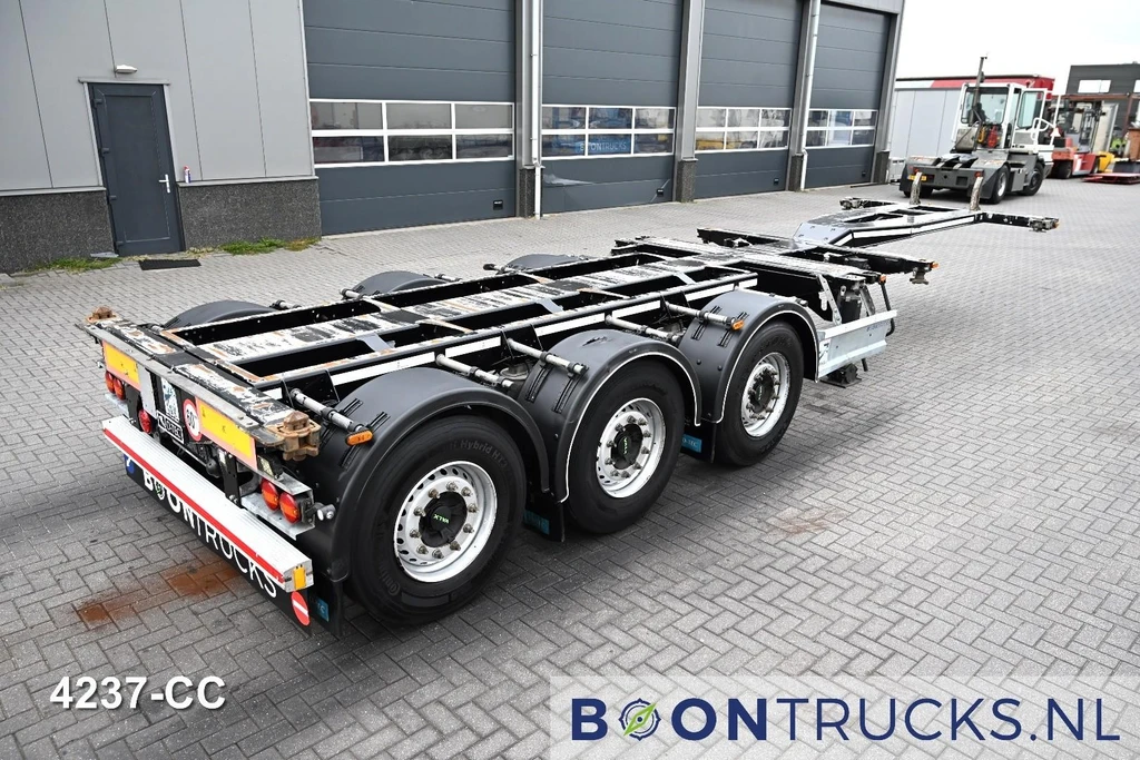D-Tec FLEXITRAILER LS | 2x20-30-40-45ft HC * 2x LIFT AXLE * 2x EXTENDABLE * 9x AVAILABLE leasen
