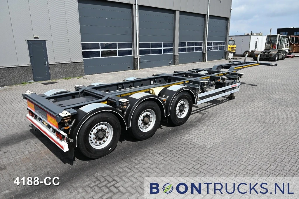 Kässbohrer MULTICONT | 2x20-30-40-45ft HC * LIFT AXLE * EXTENDABLE REAR * BPW/DISC * NL TRAILER * APK 04-2027 leasen