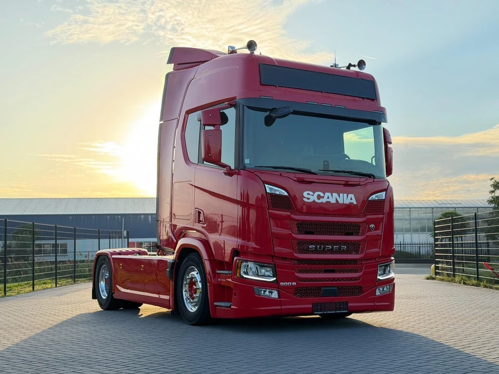 Scania R500 NGS VOLLUCHT, ALCOA VELGEN, RETARDER, PTO VOORBEREID, LEREN STOELEN. leasen