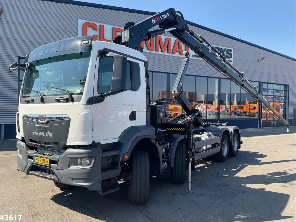 MAN TGS 32.470 8x4 Euro 6 Hiab 22 Tonmeter laadkraan Just 68.765 Km! leasen