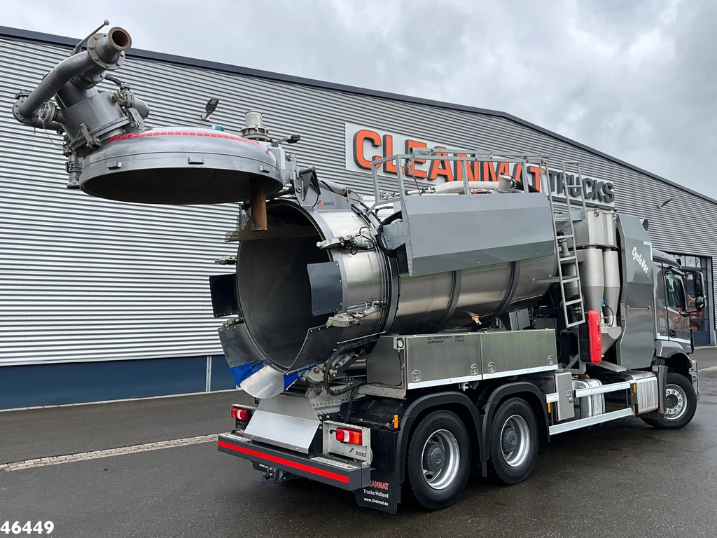 Mercedes-Benz Arocs 2643 6x4 Koks Cyclovac Vacuum Droge stoffen RVS opbouw leasen