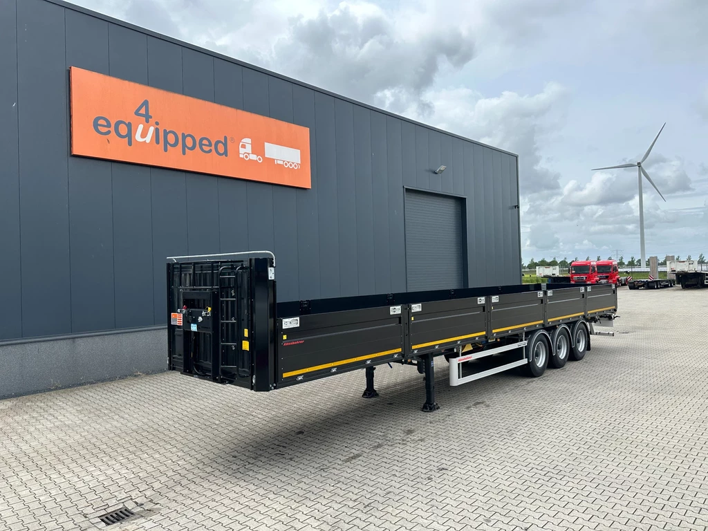 KAESSBOHRER NEW HEAVY DUTY FLATBED / TWISTLOCK / ALU DROPSIDES / BPW / NL / APK: 04-2027 leasen