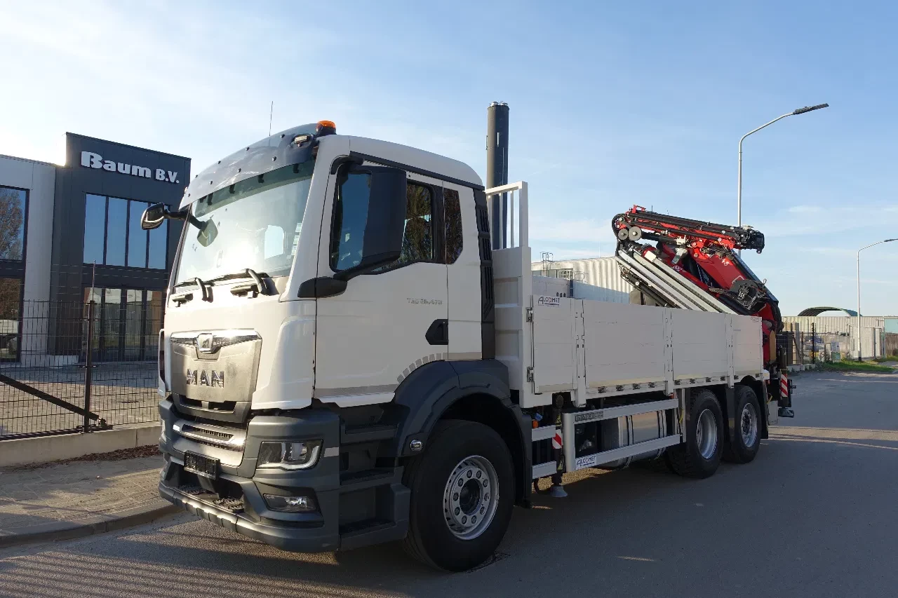 MAN TGS 26.470 MAN TGS 26.470 / FASSI 345 + Fly-jib + Winch / 2022 / 7.500 KM leasen