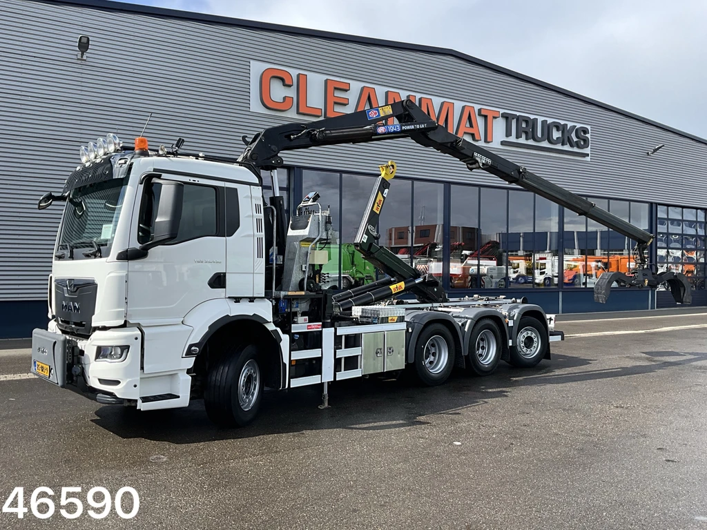 MAN TGS 35.430 8x4 HMF 19 Tonmeter Z-kraan Just 122.810 km! Geschikt voor alle milieuzones tot 01-01-2030! leasen
