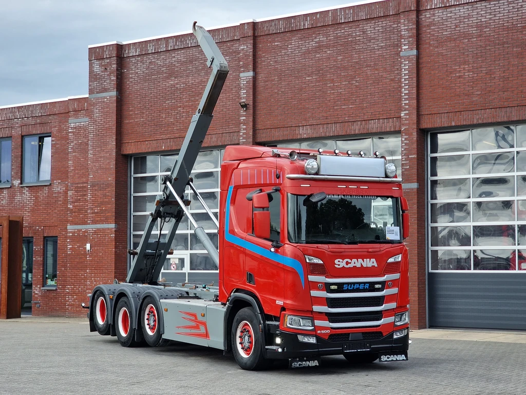 Scania R R500 NGS 8x4*4 - JOAB Hooklift - Retarder - Full air - Leather interior leasen