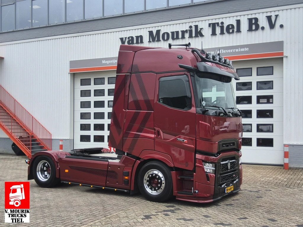 Renault T HIGH 480 4x2 - BB-608-P - TURBO COMPOUND - SPECIAL METALLIC ROOD - LUCHTGEVEERDE VOORAS - EURO 6 leasen