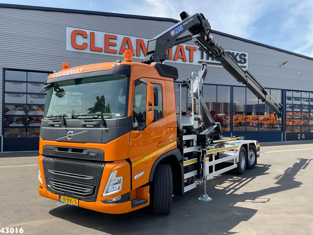Volvo FM 430 HMF 23 Tonmeter laadkraan Welvaarts laadkraan weegsysteem leasen