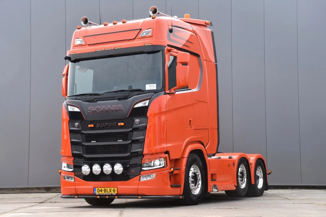 Scania S S520 V8 NGS 6x2/4NB - SCR ONLY - FULL AIR - RETARDER - PARK. AIRCO - PTO - SLIDING FIFTH WHEEL - ALCOA'S - EXCELLENT CONDITION - leasen