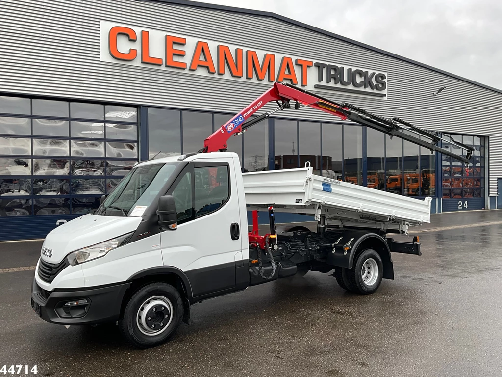 Iveco Daily 72C18 HMF laadkraan 3,4 Tonmeter laadkraan + Meiller 3-zijdige kipper New & Unused!! leasen