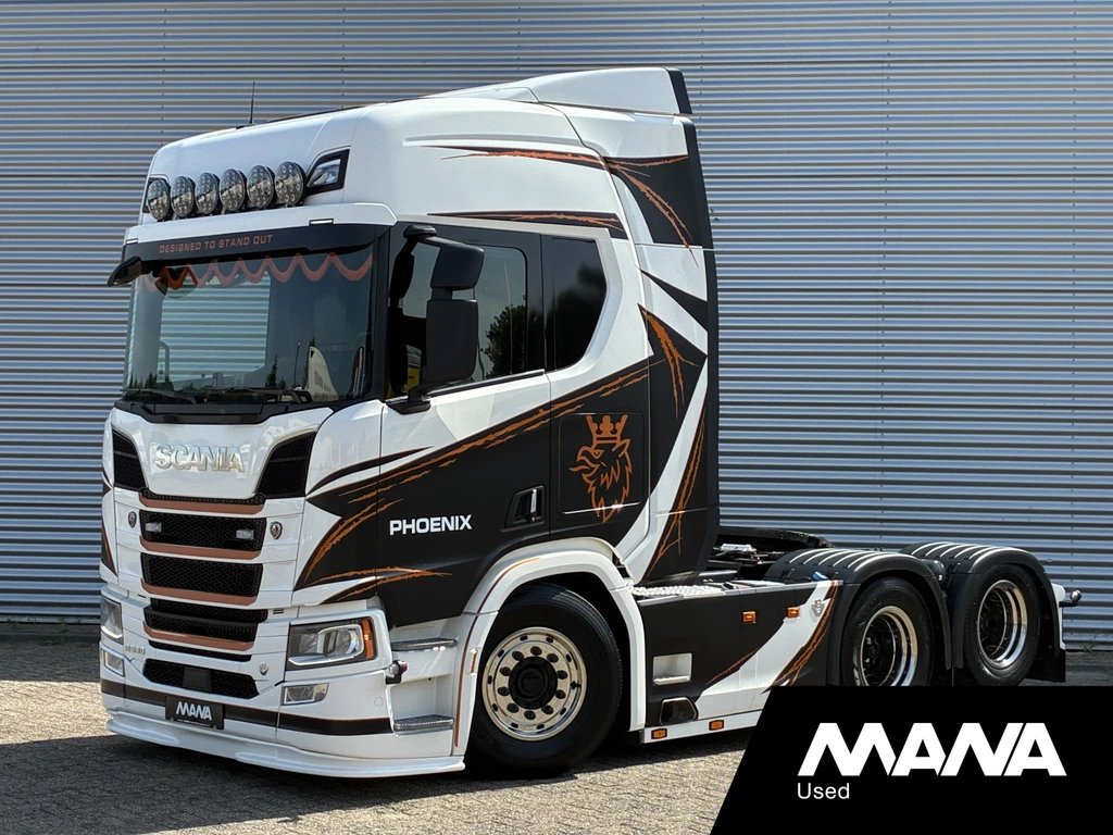 Scania R R530 V8 6x2 LL Phoenix SHOWTRUCK // BUFFL opbouw - Lift as Boogie Retarder leasen