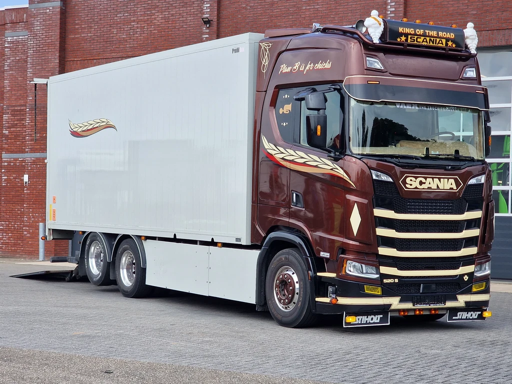 Scania S S520 V8 NGS - full air - retarder- opticruise - alcoa - interior - 6x2 leasen