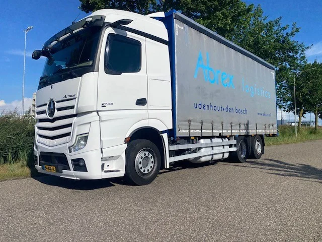 Mercedes-Benz Actros 2648 euro 6 D, 6x2 met schuifzeilopbouw en kooiaap aansluiting.. leasen