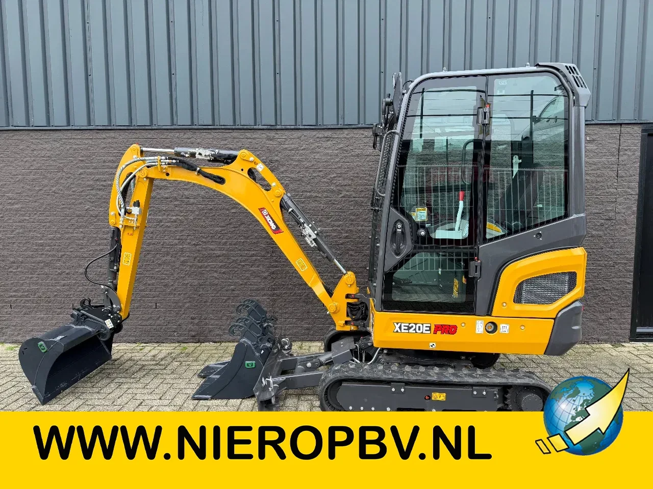 XCMG XE20E PRO NIEUW Airco Snelwissel 3 Bakken Extra Functie KUBOTA MOTOR 5X Op Voorraad leasen