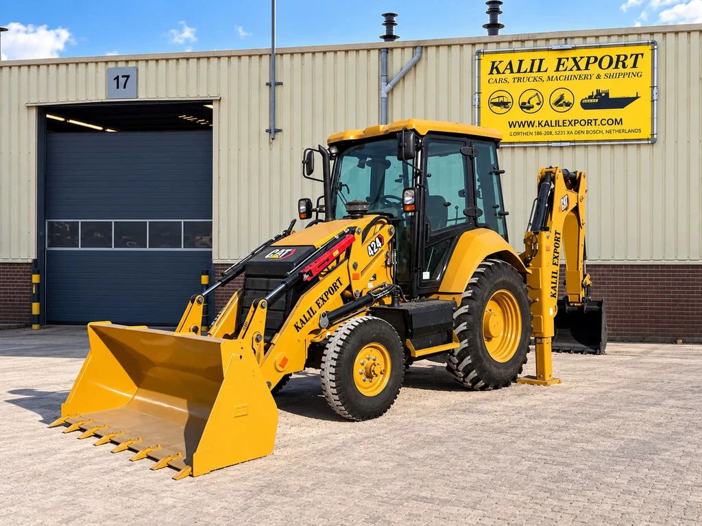 Caterpillar 424 4WD - Hammer Line - Airco - New Unused - Perfect Condiition leasen