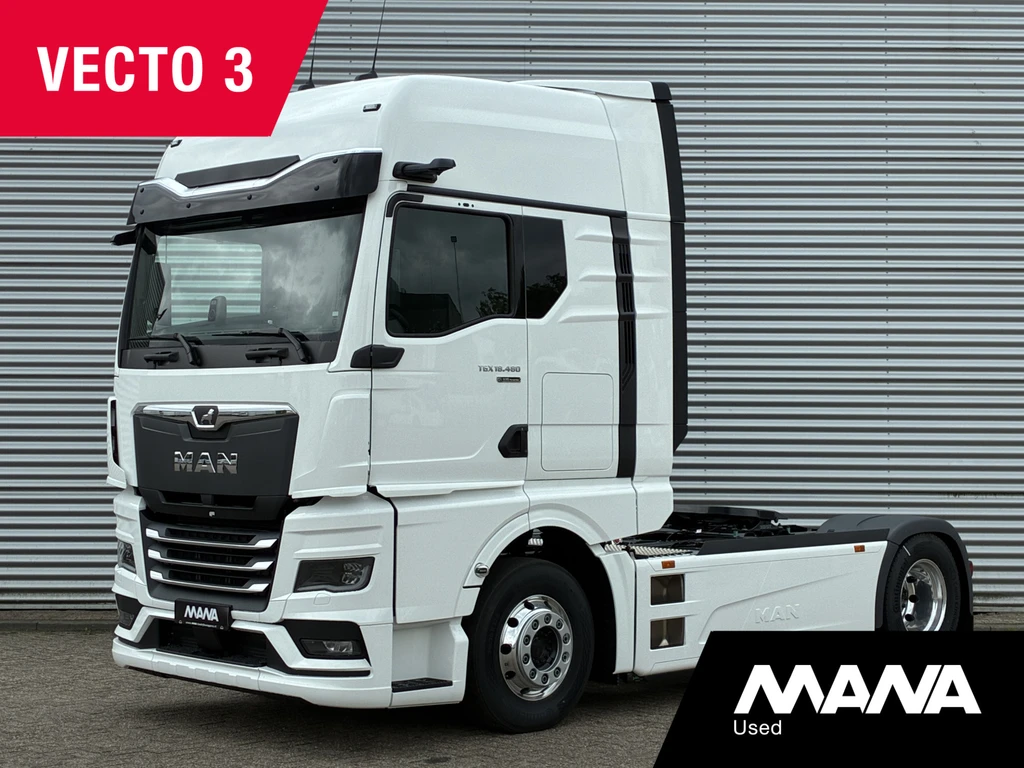 MAN TGX 18.480 480PK 4x2 BL Vecto 3 Stand-Clima CarPlay LED OptiView Koelkast 2 Bedden leasen