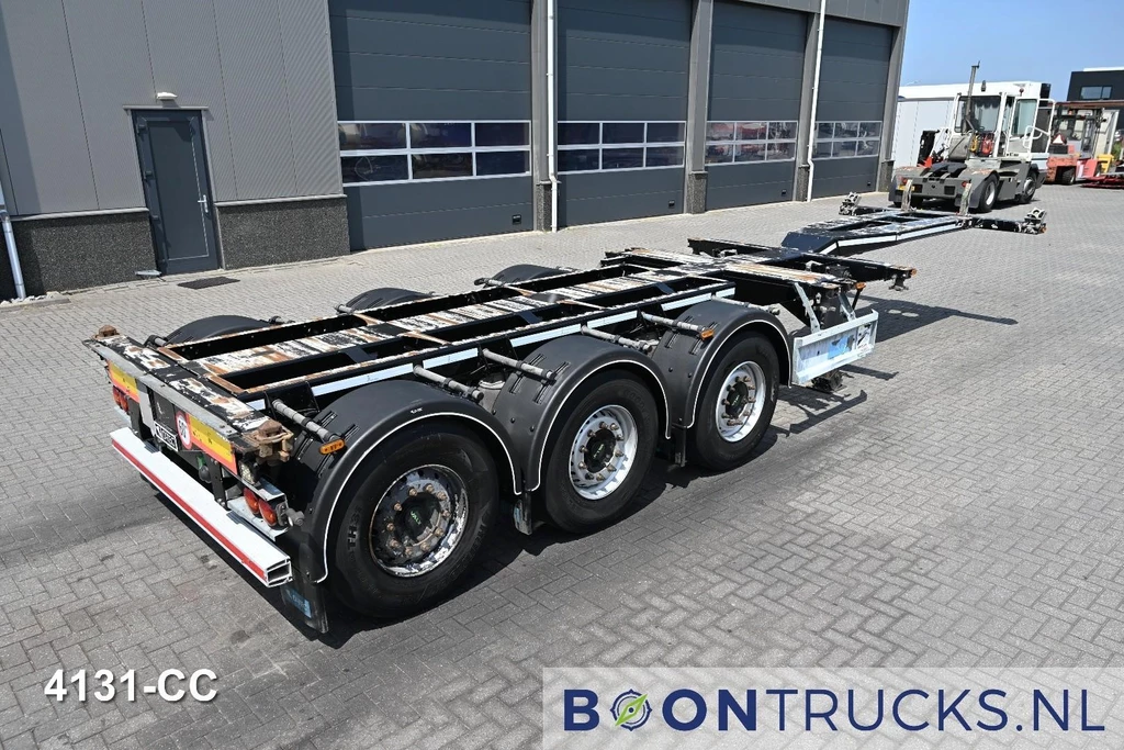 D-Tec FLEXITRAILER | 2x20-30-40-45ft HC * 2x LIFT AXLE * 2x EXTENDABLE * DISC BRAKES leasen