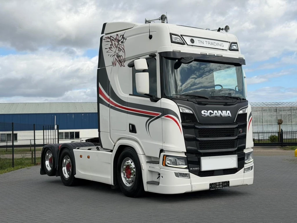 Scania R580 V8 NGS BOOGIE, KING OF THE ROAD, FULL AIR, RETARDER, 3.15WB. leasen