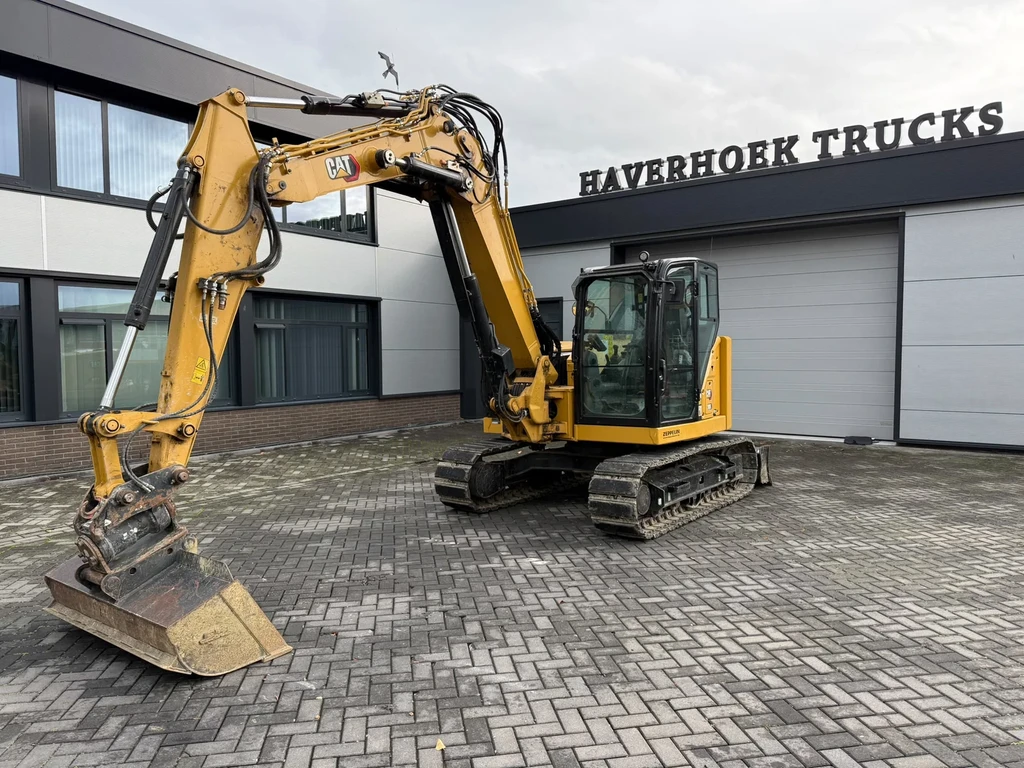 Caterpillar 308D CR | powertilt | airco | hours 998h | Year 2021 | 3x buckets | Bluetooth | Hydraulic lines | adjustable recliner | leasen
