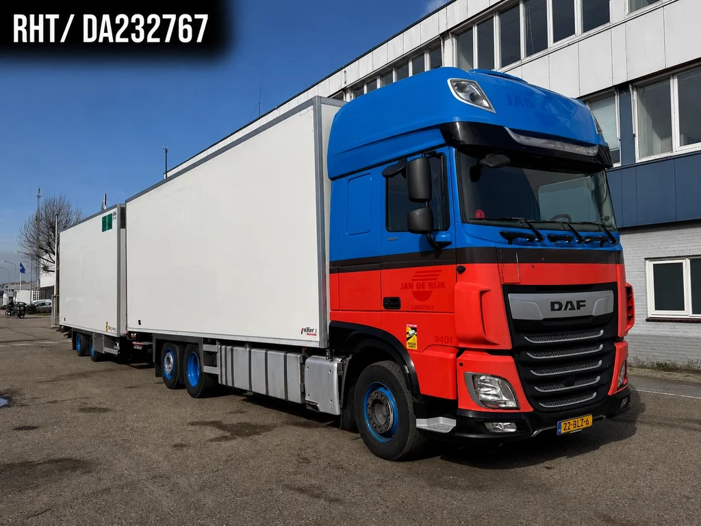 DAF XF 450 6X2 YEAR 2019 COMPLETE + 2 AXLE HERTOGHS leasen