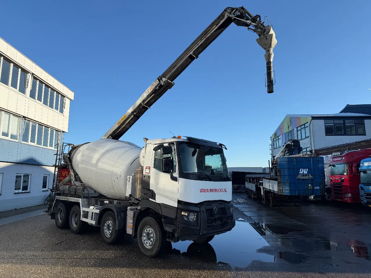 Renault C480 8X4 BELT + MIXER 9M3 + REMOTE CONTROL HUB REDUCTION FULL STEEL leasen