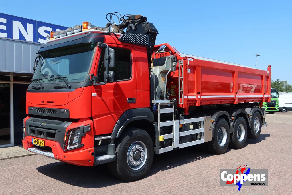Volvo FMX 420 Kipper+Kraan H.M.F. 1943Z2 Rotor+Grijper leasen