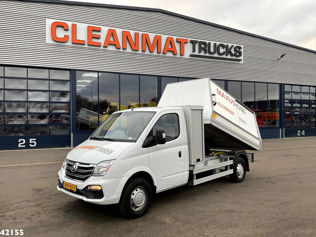 Maxus EV80 SAIC LWB Veegvuilkipper 100% elektrisch leasen