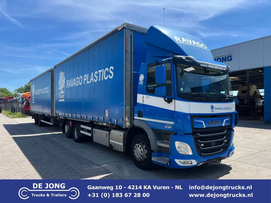 DAF CF 410 / 6x2 BDF Combi / Sliding/Lifting Roof / With Trailer leasen