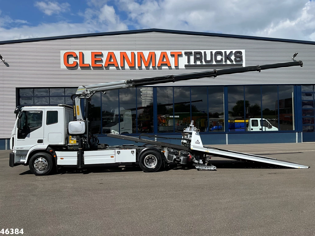 Iveco Eurocargo ML160E32 Euro 6 Falkom Abschlepp + Palfinger 19 Tonmeter laadkraan leasen