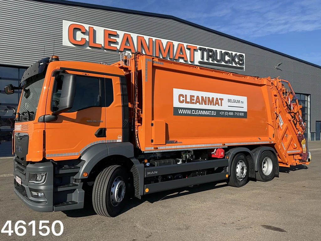 MAN TGS 26.330 Euro 6 VDK 23m³ + AE weegsysteem leasen