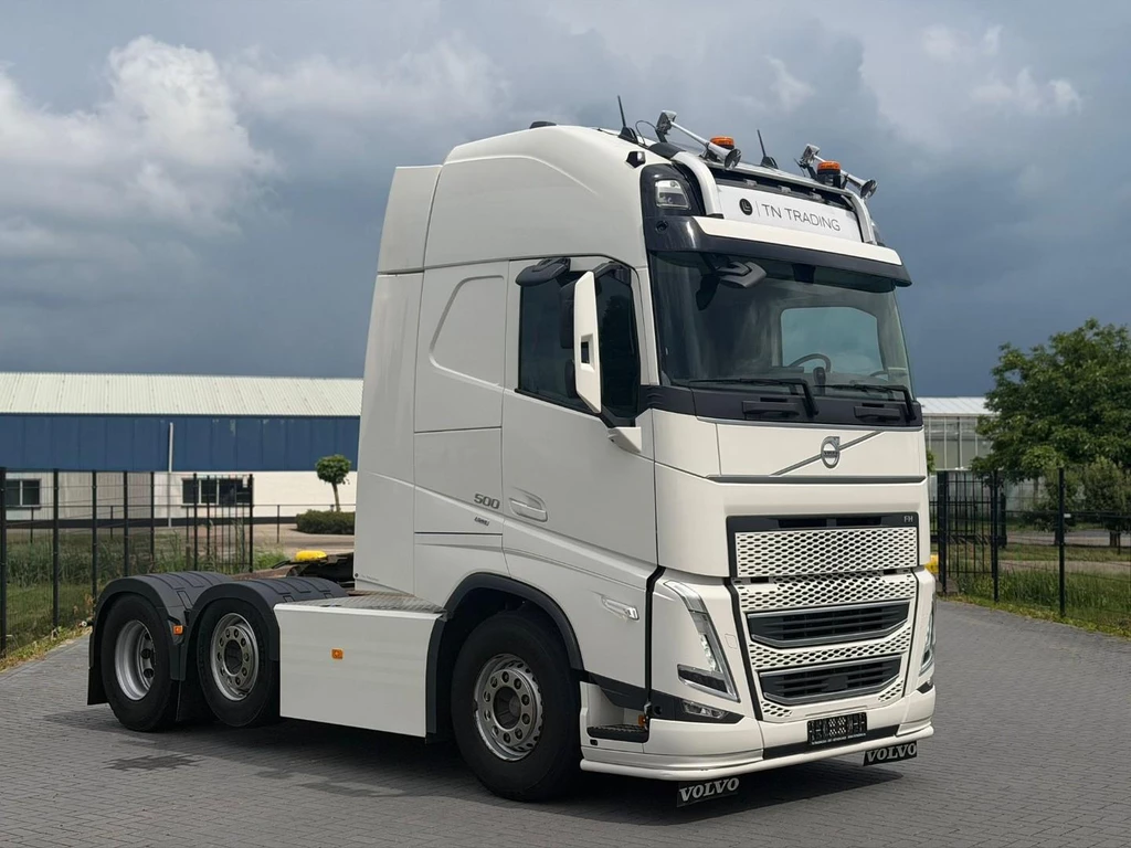 Volvo FH13.500XL PUSHER, DYNAMIC STEERING, TOPSTAAT, LEER, SPOILERS. leasen