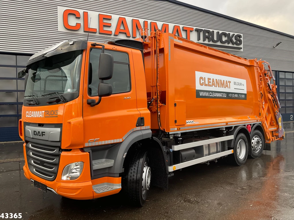 DAF FAN CF 340 VDK 22m³ AE Weighing system leasen