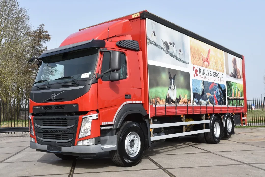 Volvo 340 FM 6x2*4 - NEW TACHO - 695 TKM - WHEELBASE: 520 CM - DHOLLANDIA - SLIDING CURTAINS - TOP CONDITION - leasen