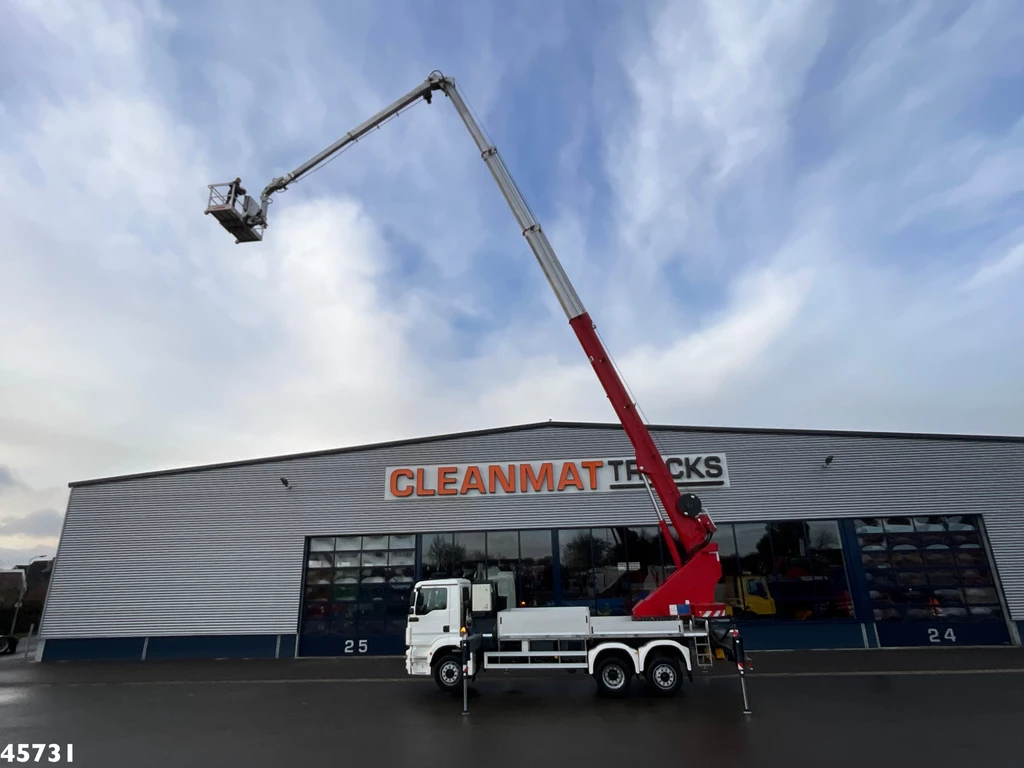 MAN TGM 26.320 Euro 6 Bocker hoogwerker met Jib 46 meter Just 33.833 km! leasen
