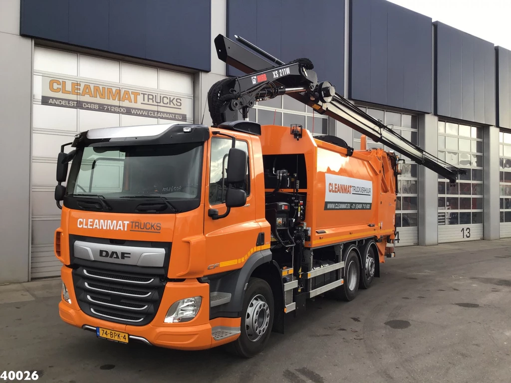 DAF FAN CF 340 Hiab 21 Tonmeter laadkraan leasen